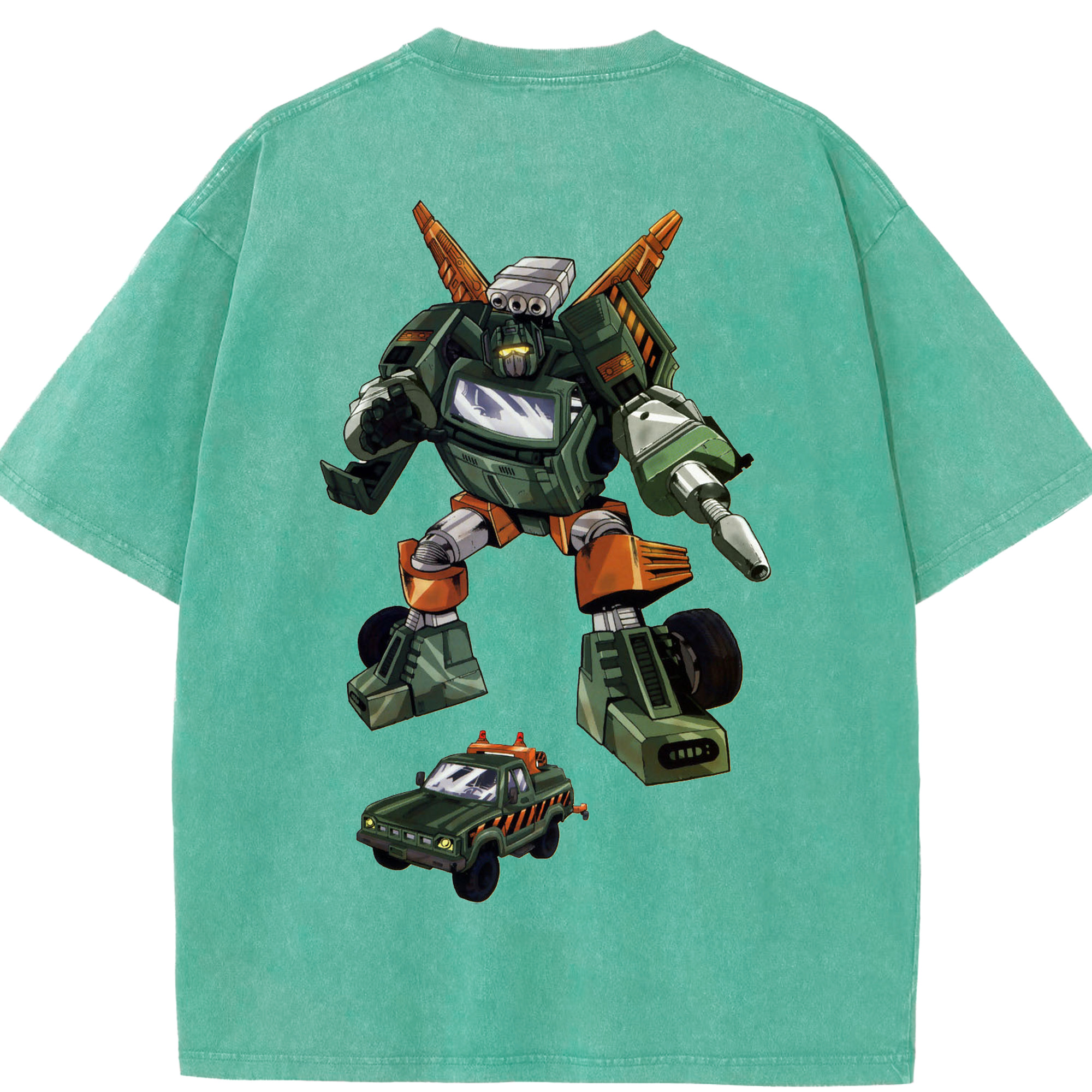 （画像用）  綿100% ヴィンテージ風 半袖Tシャツ（背面プリント）